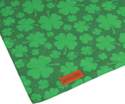 PTDECOR St. Patrick's Day Dog Bandana, Reversible Dog Scarf, Multi Size Offered, Green Shamrock Pet