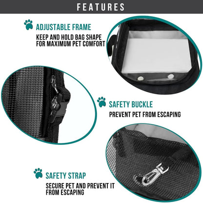 PetAmi Dog Purse Carrier for Small Dogs, Airline Approved Soft Sided Pet Carrier with Pockets