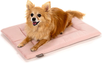 KindTail Dog Crate Pad - Soft Velvet, Reversible Bed - Machine Washable Kennel Mat for Pets up to