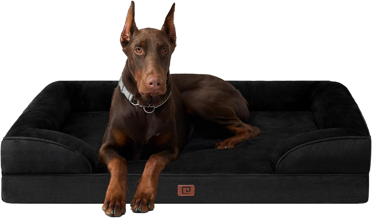 EHEYCIGA Orthopedic XL Dog Beds, Waterproof Memory Foam Dog Bed for Extra Large Dogs, Non-Slip