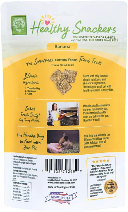 Small Pet Select - Healthy Snackers - Banana (Pack of 2)