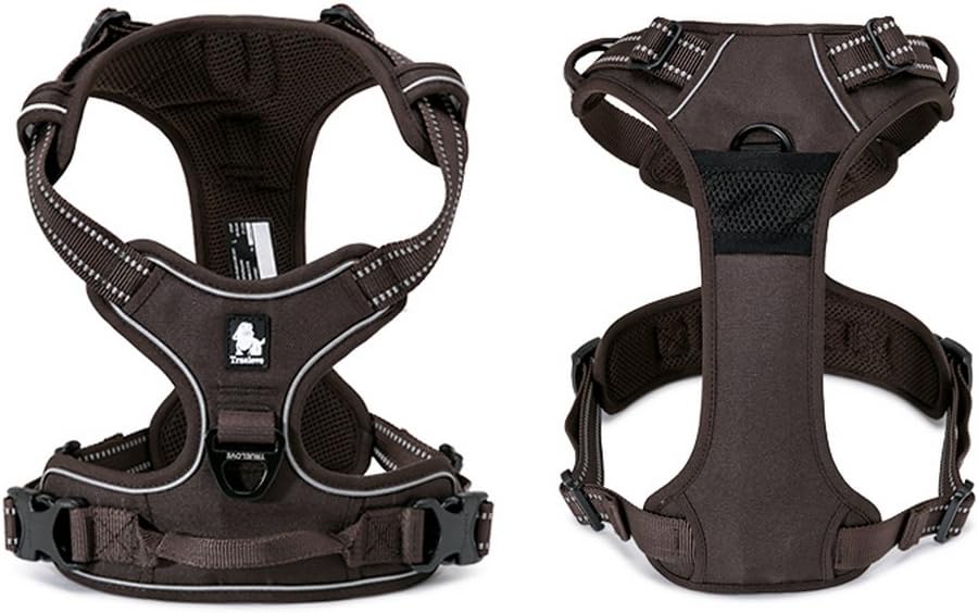 TRUE LOVE Adjustable No-Pull Dog Harness Reflective Pup Vest Harnesses Comfortable Control