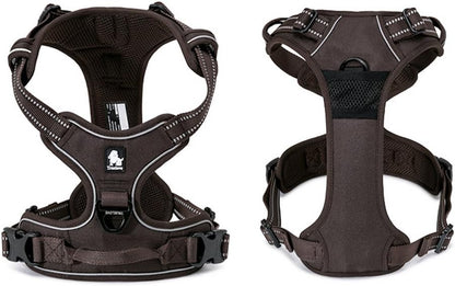 TRUE LOVE Adjustable No-Pull Dog Harness Reflective Pup Vest Harnesses Comfortable Control