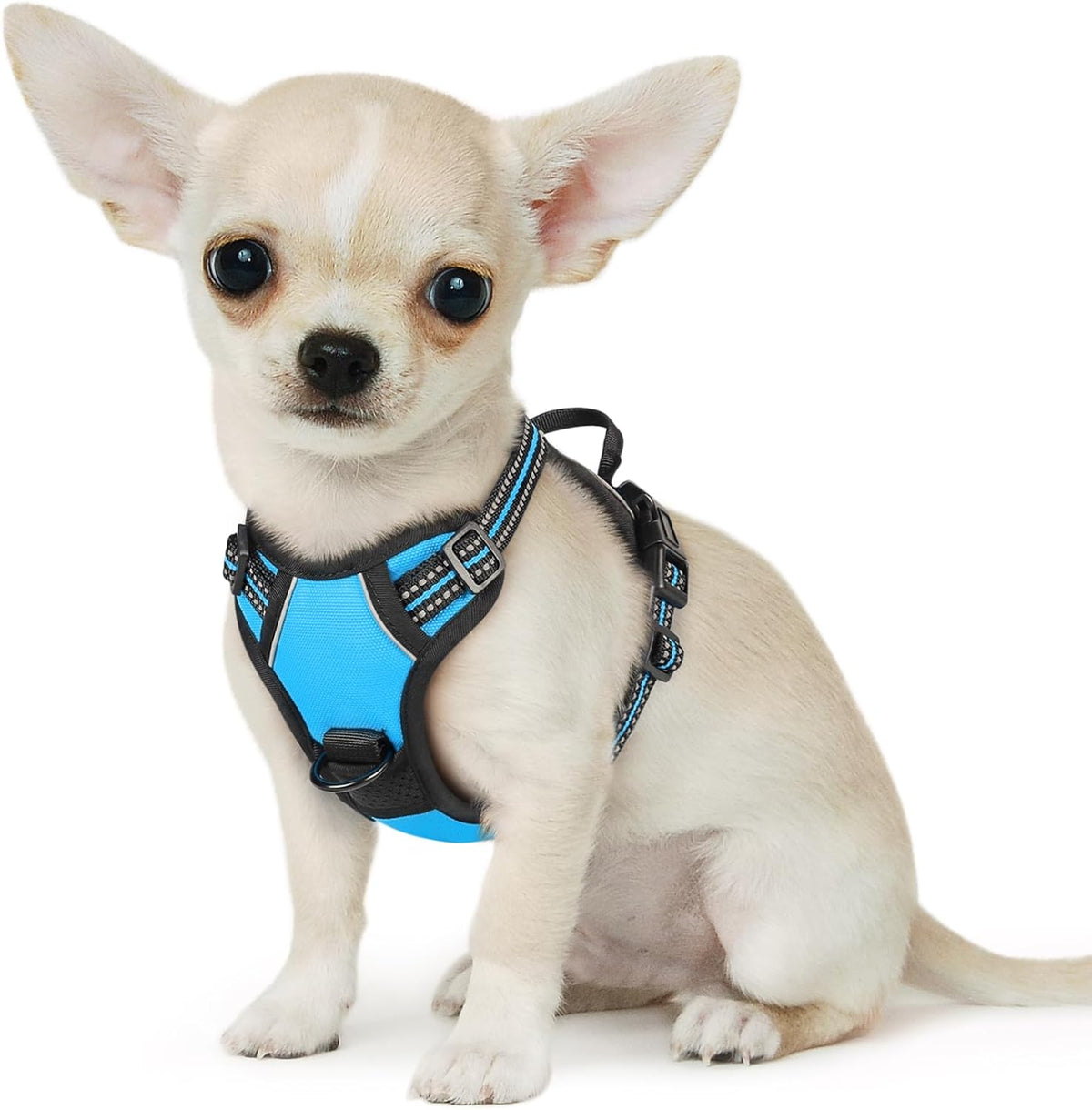 Eagloo Small Dog Harness No Pull, Service Vest with Reflective Strips and Control Handle