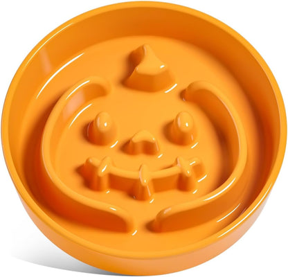 LE TAUCI Ceramic Puzzle Feeder Elevated 3 Cup with Wood Stand for Small Medium Dog & Puppy, Fast