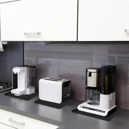 Waterproof Silicone Mat with Raised Edges 24x16 Inch, Water Cooler Mat & Countertop Protector for