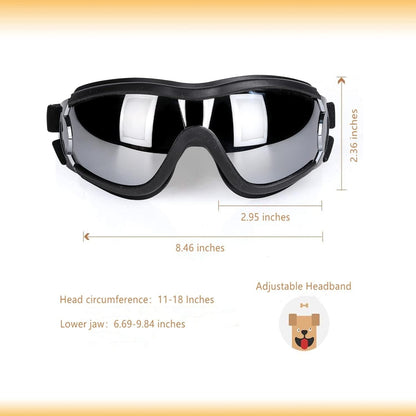 NVTED Dog Sunglasses Dog Goggles, UV Protection Wind Dust Fog Protection Pet Glasses Eye Wear