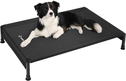 Veehoo Cooling Outdoor Dog Bed, Heavy Duty Elevated Pet Bed with Washable & Breathable Teslin Mesh