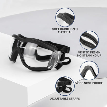 Pack of 2 Dog Goggles Dog Sunglasses for Medium to Large Breed Anti-UV Eye Protection with