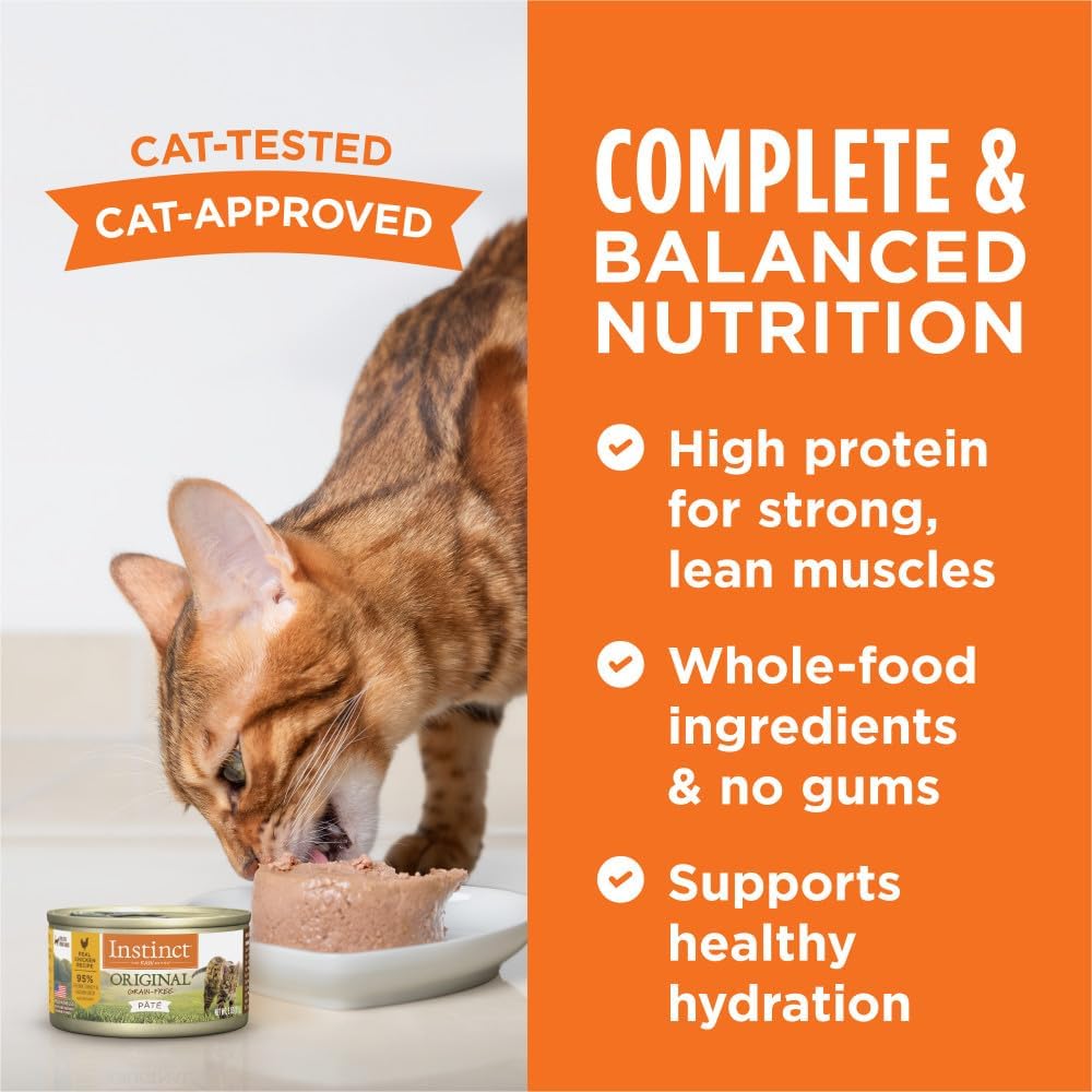 Instinct Original Grain Free Recipe Variety Pack Natural Wet Canned Cat Food by Nature's Variety, 3