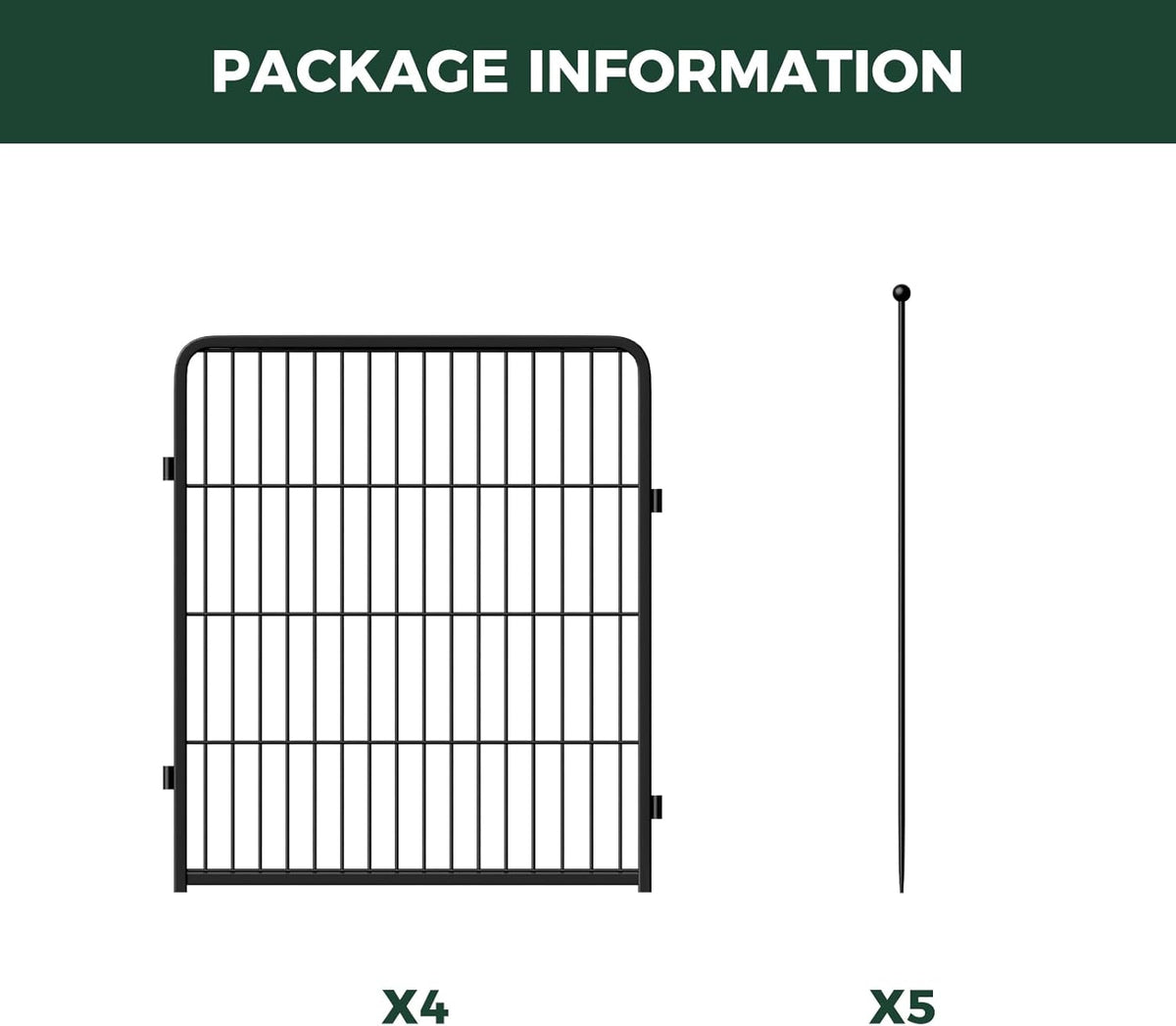 FXW Rollick Unleashed Dog Playpen for Indoor, Yard, RV Camping, 32 inch 4 Panels for Small and