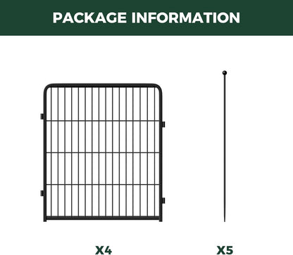 FXW Rollick Unleashed Dog Playpen for Indoor, Yard, RV Camping, 32 inch 4 Panels for Small and