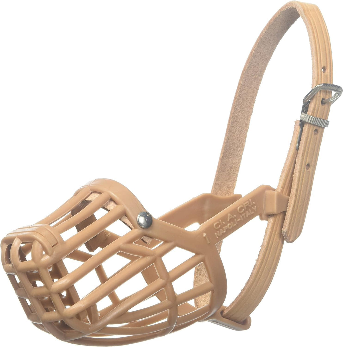 Leather Brothers Italian Basket Dog Muzzle, Adjustable Secure Fit, Comfortable Design, Training and