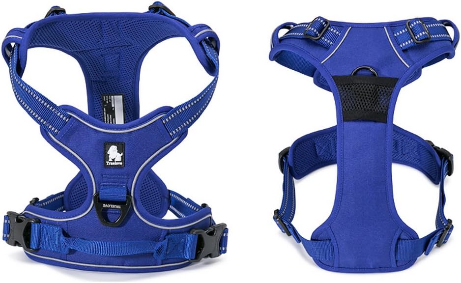 TRUE LOVE Adjustable No-Pull Dog Harness Reflective Pup Vest Harnesses Comfortable Control