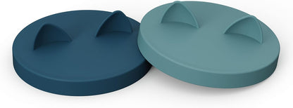 OHMO 2 Pack Pet Food Can Lids, (12.5-14oz) BPA Free Silicone Covers for Cat and Dog Food Cans