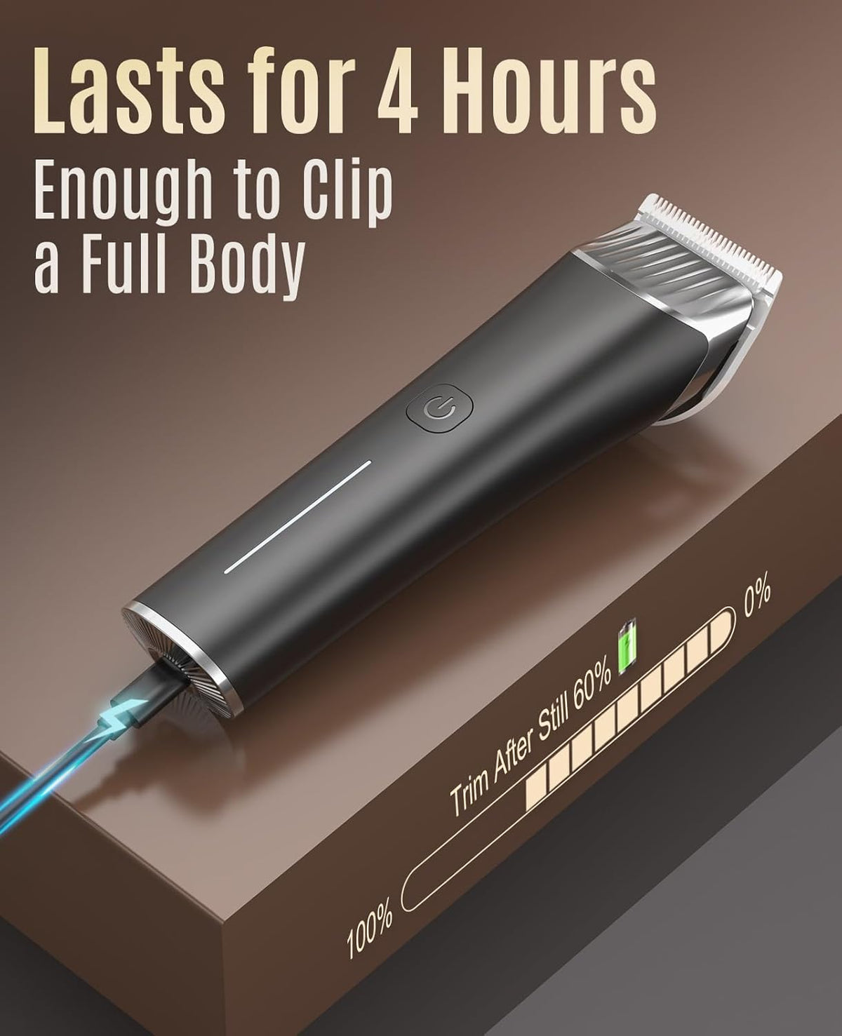 oneisall Horse Clippers,Low Noise Horse Trimmer Shaver Kit for Matted Long Hair,2 Speed Cordless