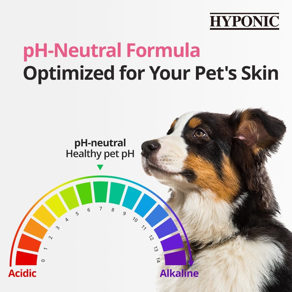 HYPONIC Hypoallergenic Premium Waterless Shampoo for All Pets (Scented, 6.4 oz) - Natural Dry