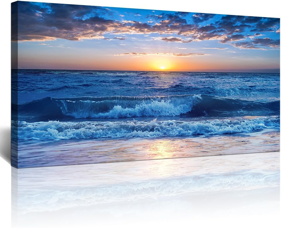 Lapremoly Canvas Wall Art For Living Room Large Wall Decor For Bedroom Office Wall Decorations Blue