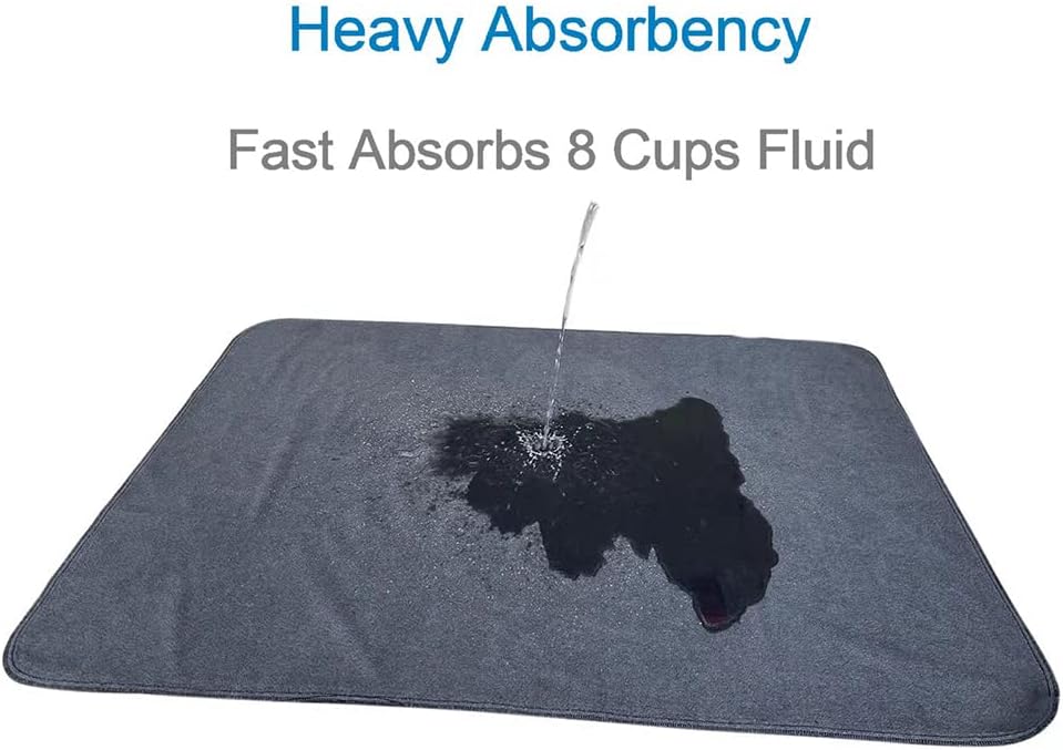 Peepeego Non-Slip Dog Pads Extra Large 72" x 72", Washable Puppy Pads with Fast Absorbent
