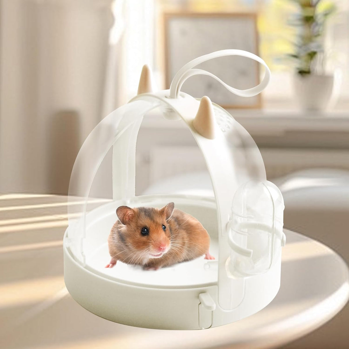 Hamster Portable Cage Travel Case,Hamster Carrying Cage High Permeability Guinea Pig Travel Cage