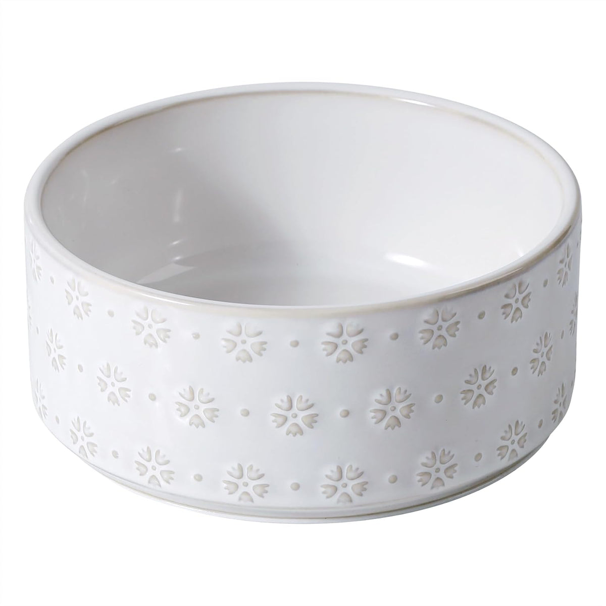 7.3inch Ceramic Dog Bowl, Food and Water Bowl for Medium Breed Dog, Pet Bowl for Replacement