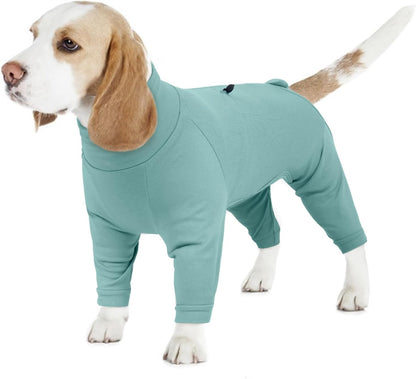 Small Dog Pajamas for Boys & Girls, Soft Dog Recovery Suit with Back Zipper & Adjustable