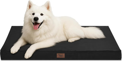 Outdoor Large Dog Bed, Waterproof Dog Bed for Large Dogs, Egg Crate Foam Pet Bed with Removable
