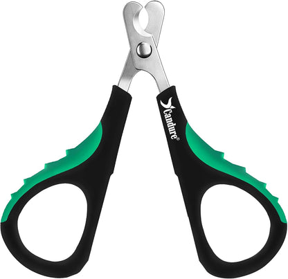 Candure Cat Nail Clippers for Cats, Rabbits, Hamsters, Birds - Stainless Steel Trimmer with Precise