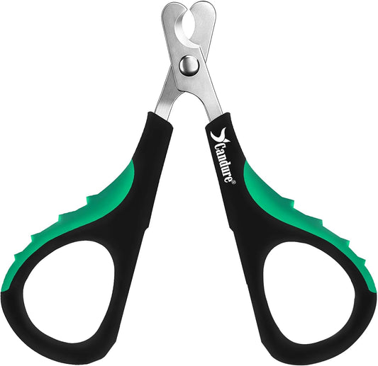Candure Cat Nail Clippers for Cats, Rabbits, Hamsters, Birds - Stainless Steel Trimmer with Precise