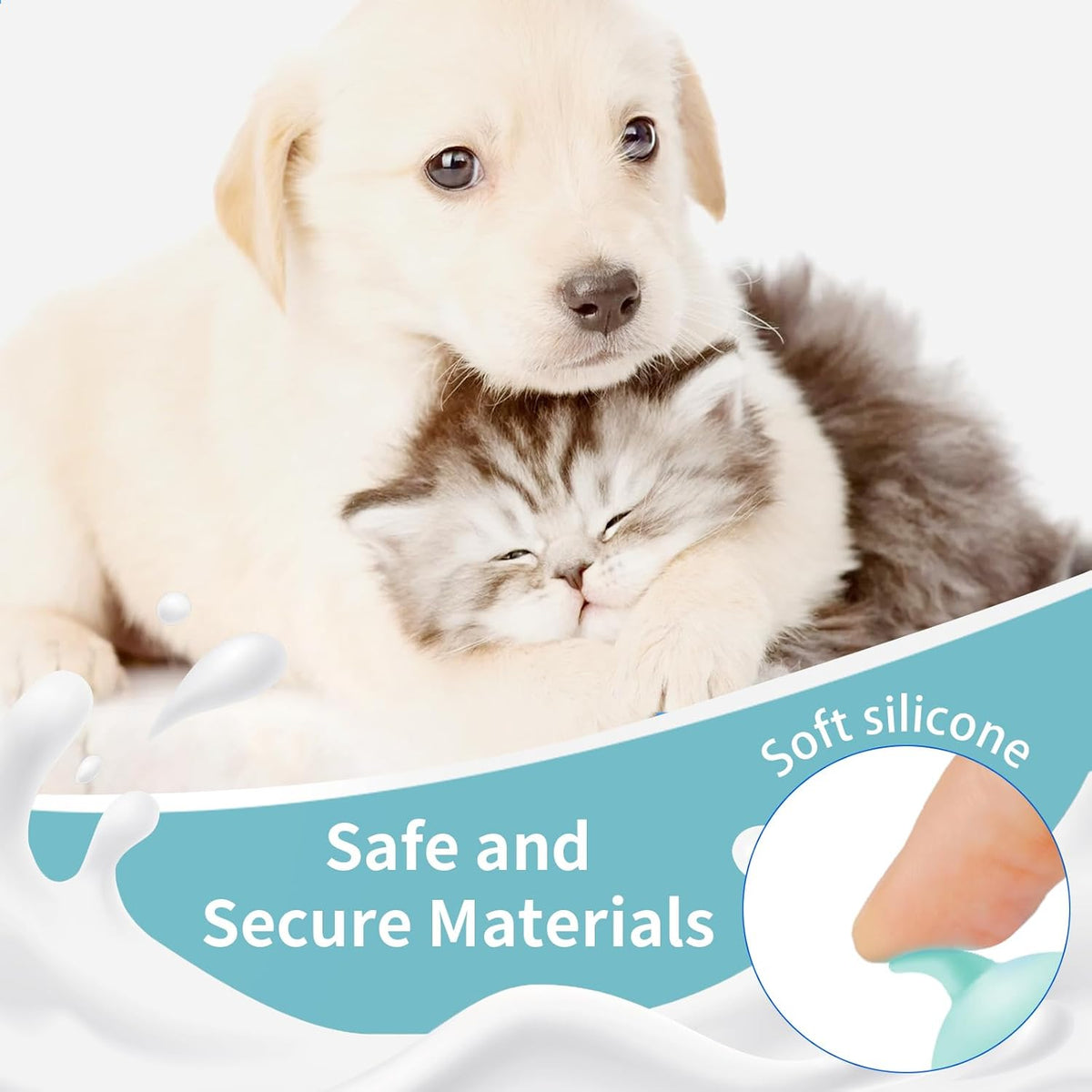 5Pack Kitten Bottle for Nursing Puppy Milk Kitten Bottles Feeding Kit Silicone Nipple for Newborn
