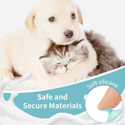 5Pack Kitten Bottle for Nursing Puppy Milk Kitten Bottles Feeding Kit Silicone Nipple for Newborn