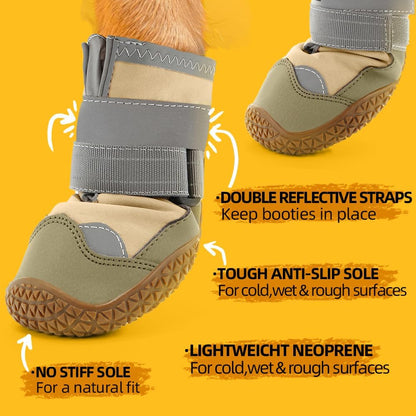 Dog Shoes for Large Dogs, Medium Dog Boots & Paw Protectors for Hardwood Floors, Outdoor Dog