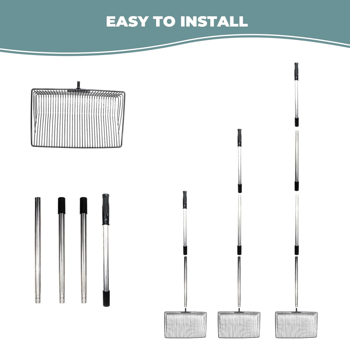 Chicken Coop Accessories, Metal Chicken Coop Pooper Scooper, Chicken Poop Scooper, Metal Litter
