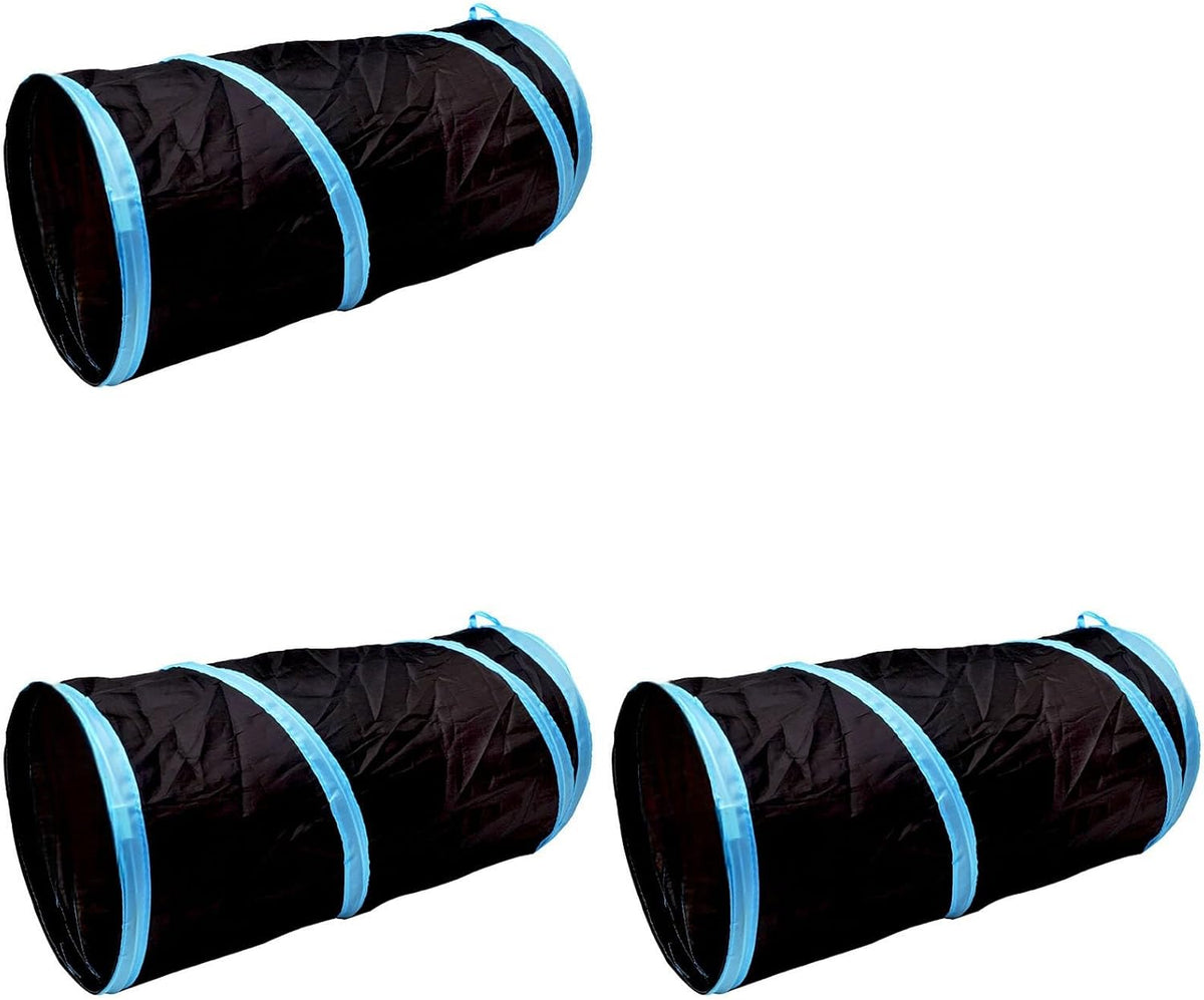 iCAGY Foldable Spiral Cat Tunnel - Ideal Indoor Toy for Small Cats, Kittens, and Rabbits