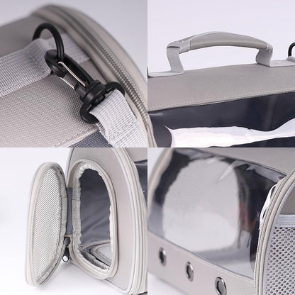Bearded Dragon Travel Carrier Backpack,Lizard Backpack Carrier,Space Capsule Clear Bubble Window