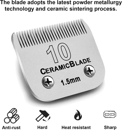 Dog Grooming Clipper Replacement Blades Compatible with Andis Pet Clipper/Oster A5/Wahl KM Series