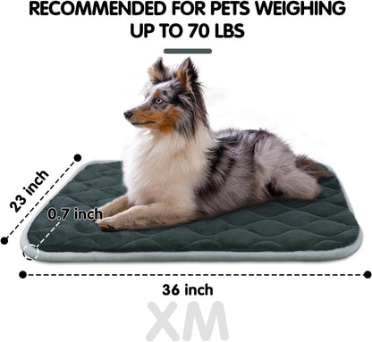 furrybaby Dog Bed Mat Flat Crate Mat with Anti-Slip Bottom Machine Washable Pet Kennel Pad for Dog