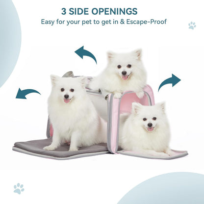 PETSFIT Cat Carrier for Large Cats, Dog Carriers for Small Dogs Under 25 Lbs, Soft Pet Carrier, Cat