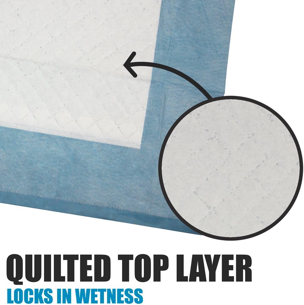 BV Puppy Pads XL 320 Count 28"x34" - Leak-Proof Pee Pads for Dogs with 6-Layer Design, Rapid Dry