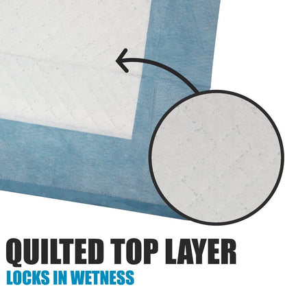 BV Puppy Pads XL 320 Count 28"x34" - Leak-Proof Pee Pads for Dogs with 6-Layer Design, Rapid Dry