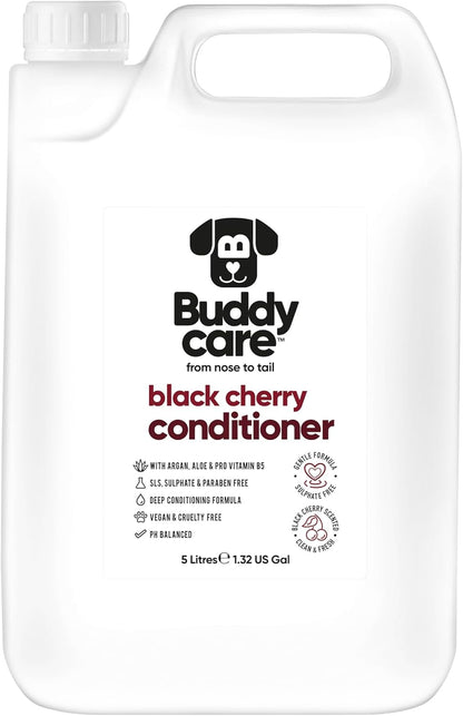 Black Cherry Dog Conditioner (169.07oz) Made with Aloe Vera, Argan Oil & Pro Vitamin B5 | Detangle