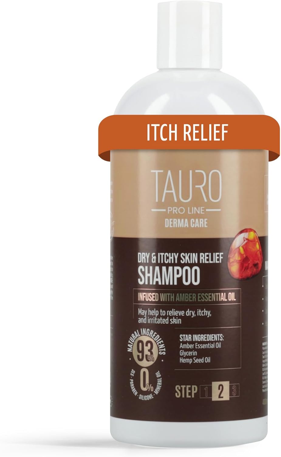 Tauro Pro Line Dog Shampoo Itchy Skin Relief - Soothes Dry, Sensitive Skin & Hot Spots, Natural