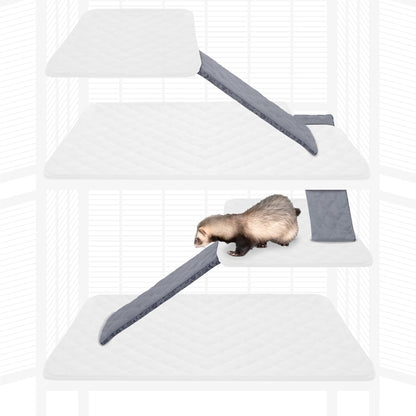 Paw Inspired Fleece Liners for Ferret Nation, Critter Nation Cage Ramp for Ferrets, Rats