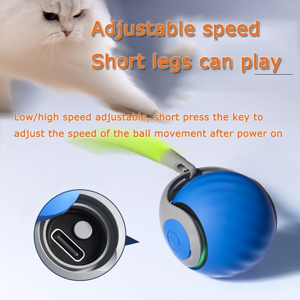 2Packs Speedy 2.0 Tail Cat Toys for Bored Indoor Adult Cats,2025 New Generation Interactive Cat