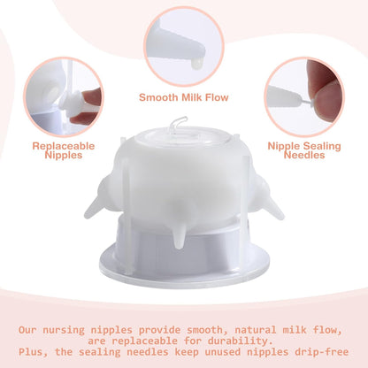 Nursing Nipple for Kittens, Nursing Nipple with 4 Adjustable Detachable Nipples – Perfect