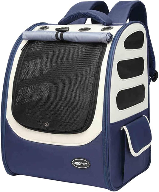 Dog Backpack, Ventilated Pet Hiking Backpack Travel Bag, Airline Approved Cat Backpack for Travel