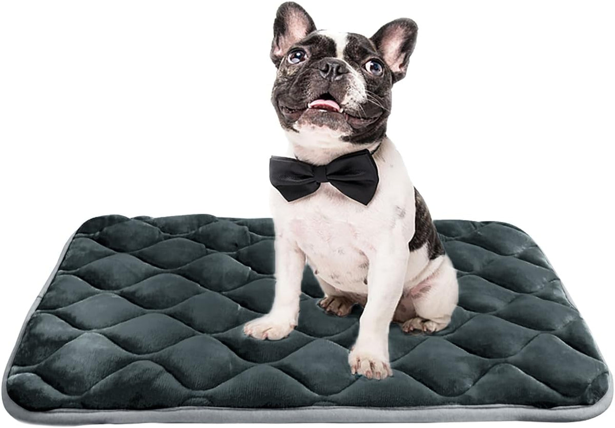furrybaby Dog Bed Mat Flat Crate Mat with Anti-Slip Bottom Machine Washable Pet Kennel Pad for Dog