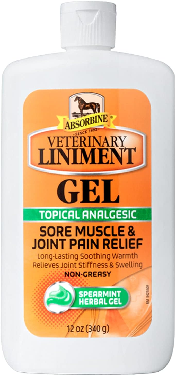Absorbine Veterinary Liniment Topical Analgesic Sore Muscle and Arthritis Pain Relief Warming