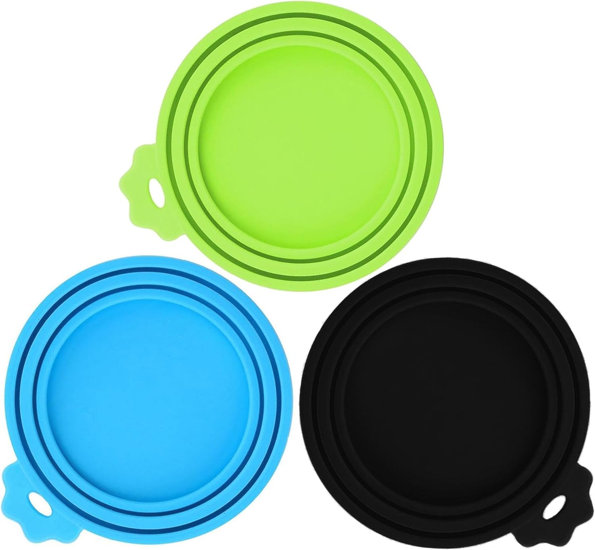 3 Pack Pet Food Can Covers, Silicone Universal Can Lids for Dog & Cat Food, BPA Free, One Fit Most