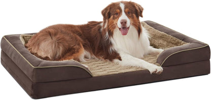 FURTIME Orthopedic Dog Bed for Medium Dogs - Washable Dog Sofa Beds Medium, Supportive Foam Pet Bed